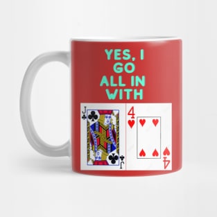 Poker Hand SCANDAL HUSTLER CASINO Mug